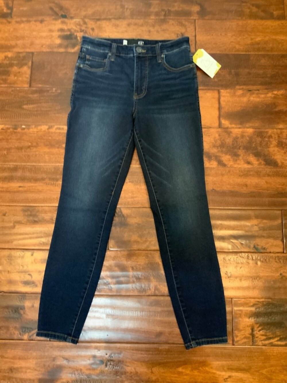 Kut From The Kloth Dark Wash Denim Donna Ankle Skinny Blue Jeans, Size 2